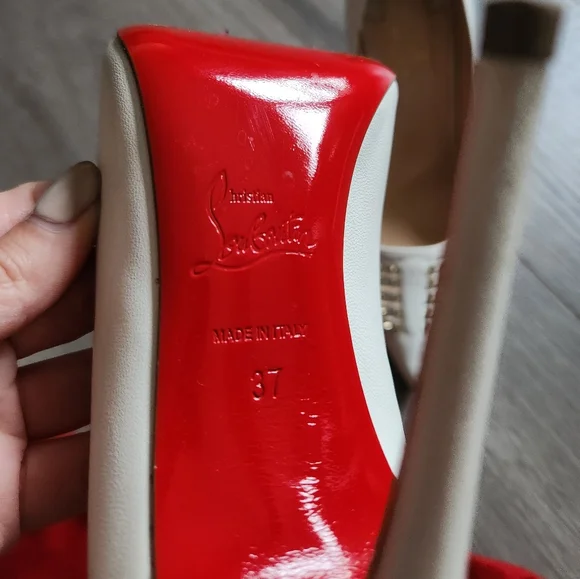 Authentic Louboutin Barretta Spike Mesh Pump with box and dust bag - Picture 12 of 15